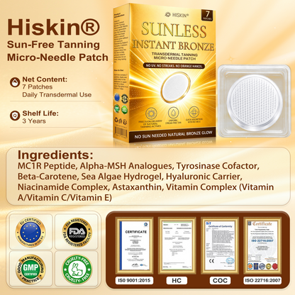𝑶𝒇𝒇𝒊𝒄𝒊𝒂𝒍 𝑺𝒕𝒐𝒓𝒆 | ☀️ 𝐇𝐢𝐬𝐤𝐢𝐧® 𝐒𝐮𝐧𝐥𝐞𝐬𝐬 𝐈𝐧𝐬𝐭𝐚𝐧𝐭 𝐁𝐫𝐨𝐧𝐳𝐞 𝐓𝐚𝐧𝐧𝐢𝐧𝐠 𝐌𝐢𝐜𝐫𝐨𝐧𝐞𝐞𝐝𝐥𝐞 𝐏𝐚𝐭𝐜𝐡 (𝐉𝐮𝐬𝐭 𝐨𝐧𝐜𝐞 𝐚 𝐝𝐚𝐲) 𝐕𝐢𝐬𝐢𝐛𝐥𝐞 𝐁𝐫𝐨𝐧𝐳𝐞 𝐆𝐥𝐨𝐰 𝐢𝐧 𝟕 𝐃𝐚𝐲𝐬 ✅ 𝐍𝐨 𝐔𝐕, 𝐍𝐨 𝐎𝐫𝐚𝐧𝐠𝐞, 𝐍𝐨 𝐒𝐭𝐫𝐞𝐚𝐤𝐬, 𝐍𝐨 𝐃𝐇𝐀, 𝐍𝐨 𝐌𝐞𝐬𝐬.