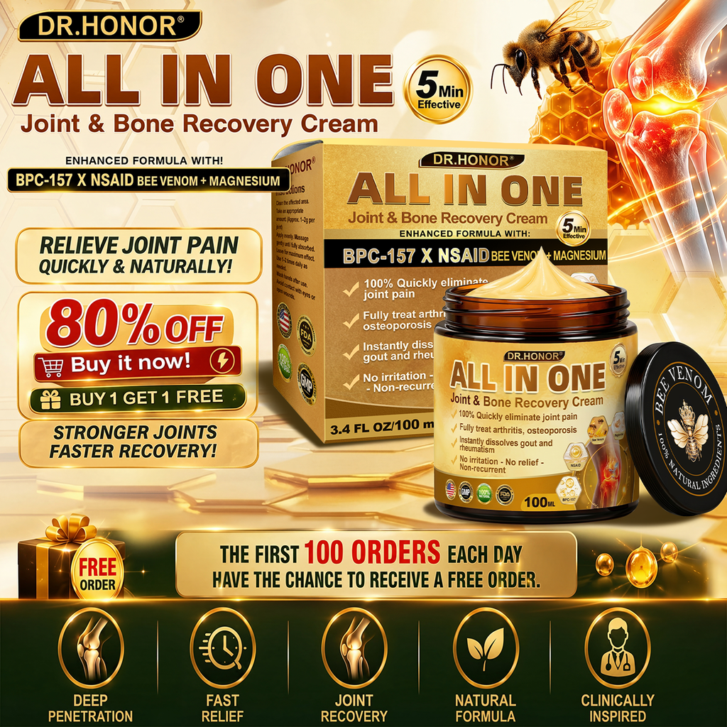 DR.HONOR® All-In-One Joint & Bone Recovery Cream🎉🎉(Specially for older adults)