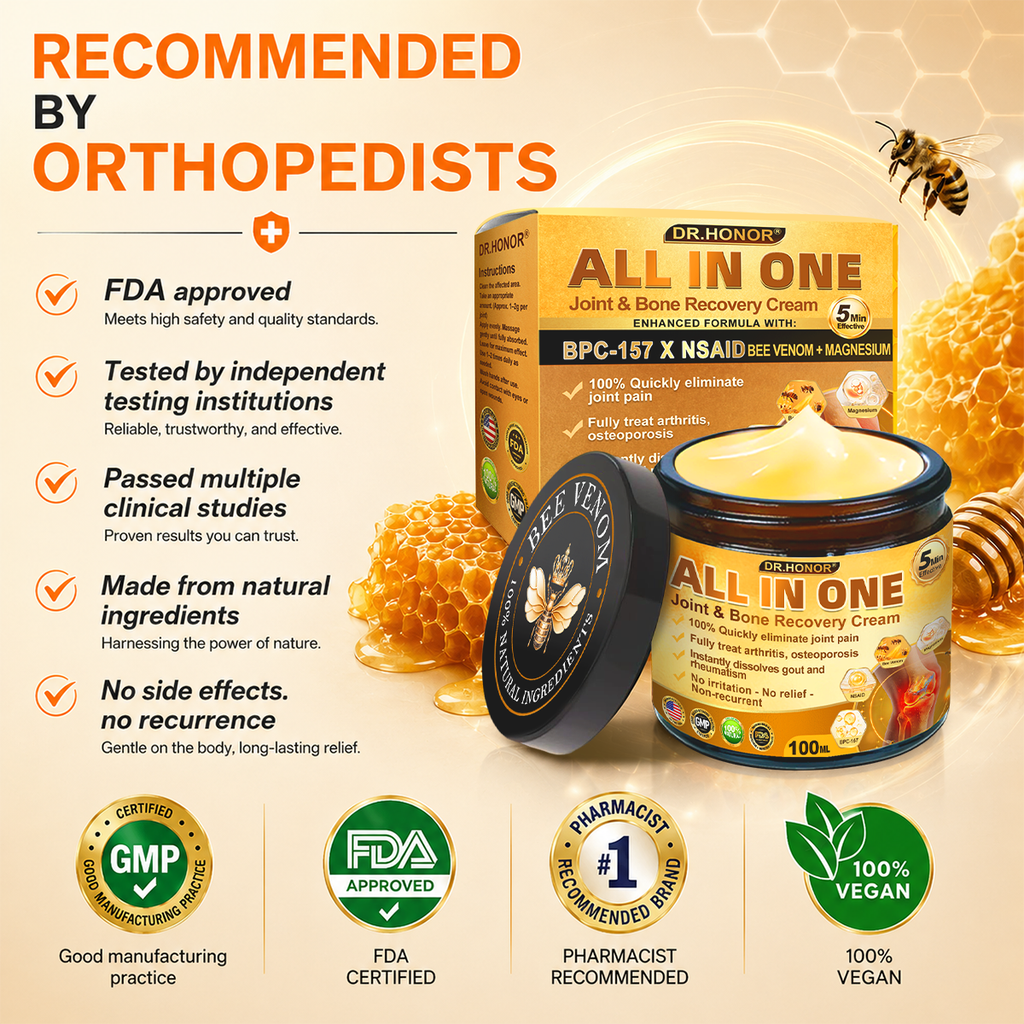 DR.HONOR® All-In-One Joint & Bone Recovery Cream🎉🎉(Specially for older adults)
